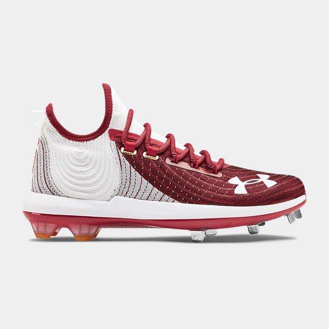 Under Armour Harper 4 Low ST - Panske Baseballová Obuv - Biele/Červené